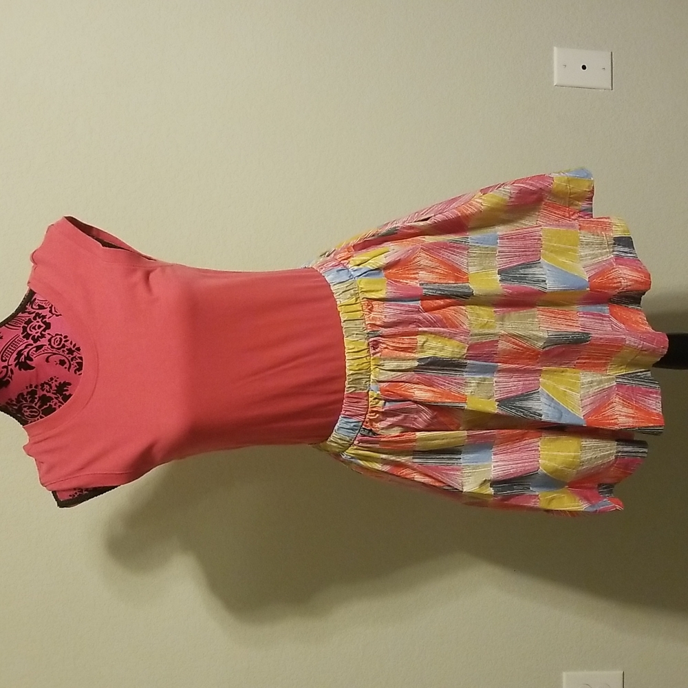 *3 FOR $18* Pink & Pattern Sleeveless Mini Dress